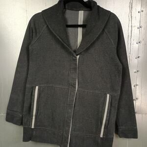 Lululemon Yin To My Yang Jacket Heathered Black Soot Light Cardigan Women’s 6
